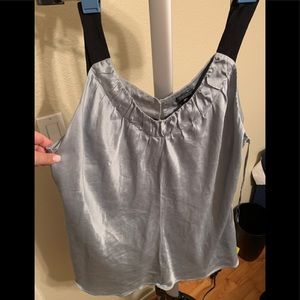 Plus size satin tank top